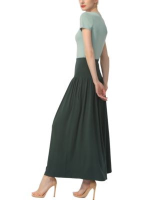 Women's Tiered Pull On Maxi Skirt