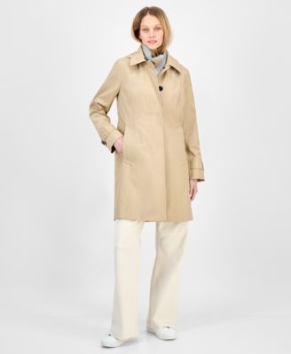 Women's Hooded Scarf Trench Coat