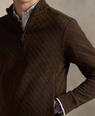Men's Quilted Double-Knit Jersey Pullover