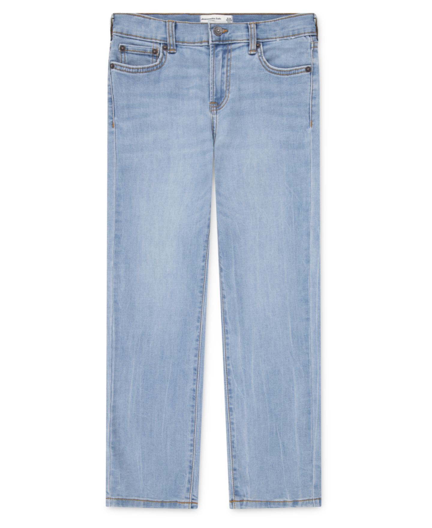 Джинсы abercrombie kids Straight Fit для мальчиков, цвет: Facts — фото 1