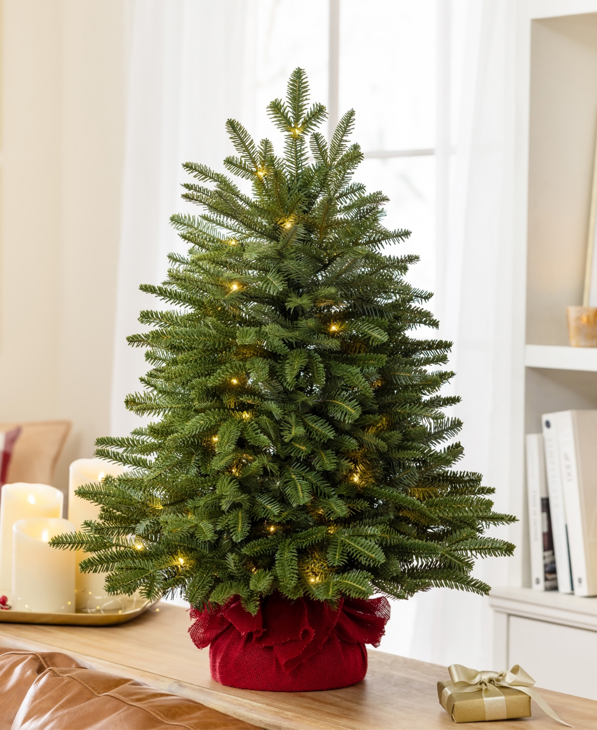 Balsam Hill 2.5 Ft Fraser Fir Pre-lit Tabletop Tree In Green