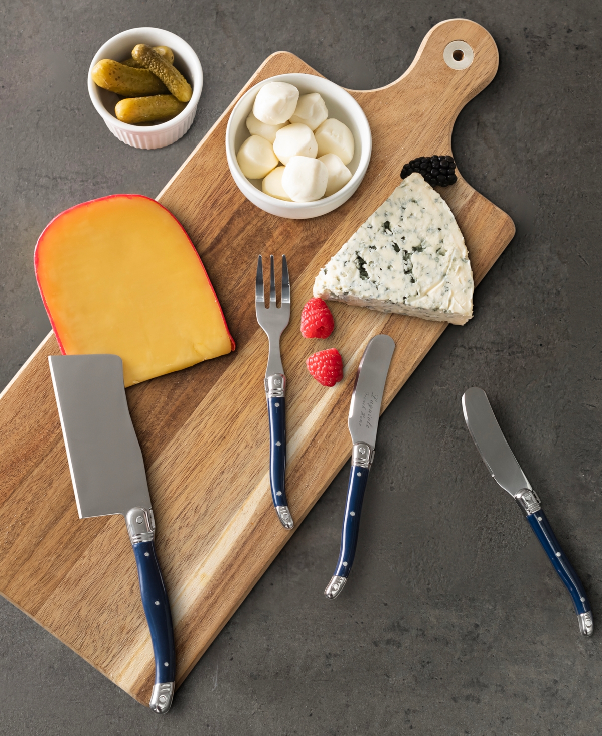 French Home Laguiole Ultimate 11-pc. Charcuterie Set In Blue