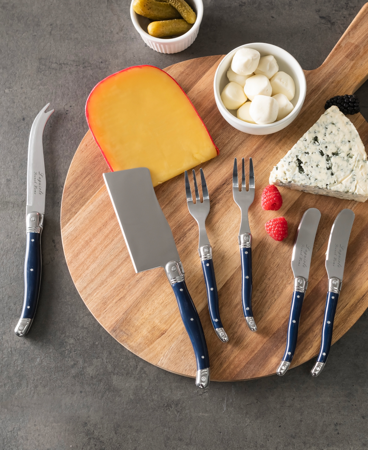 French Home Laguiole Ultimate 11-pc. Charcuterie Set In Blue