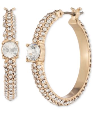 Givenchy - Pav&eacute; Crystal Hoop Earrings