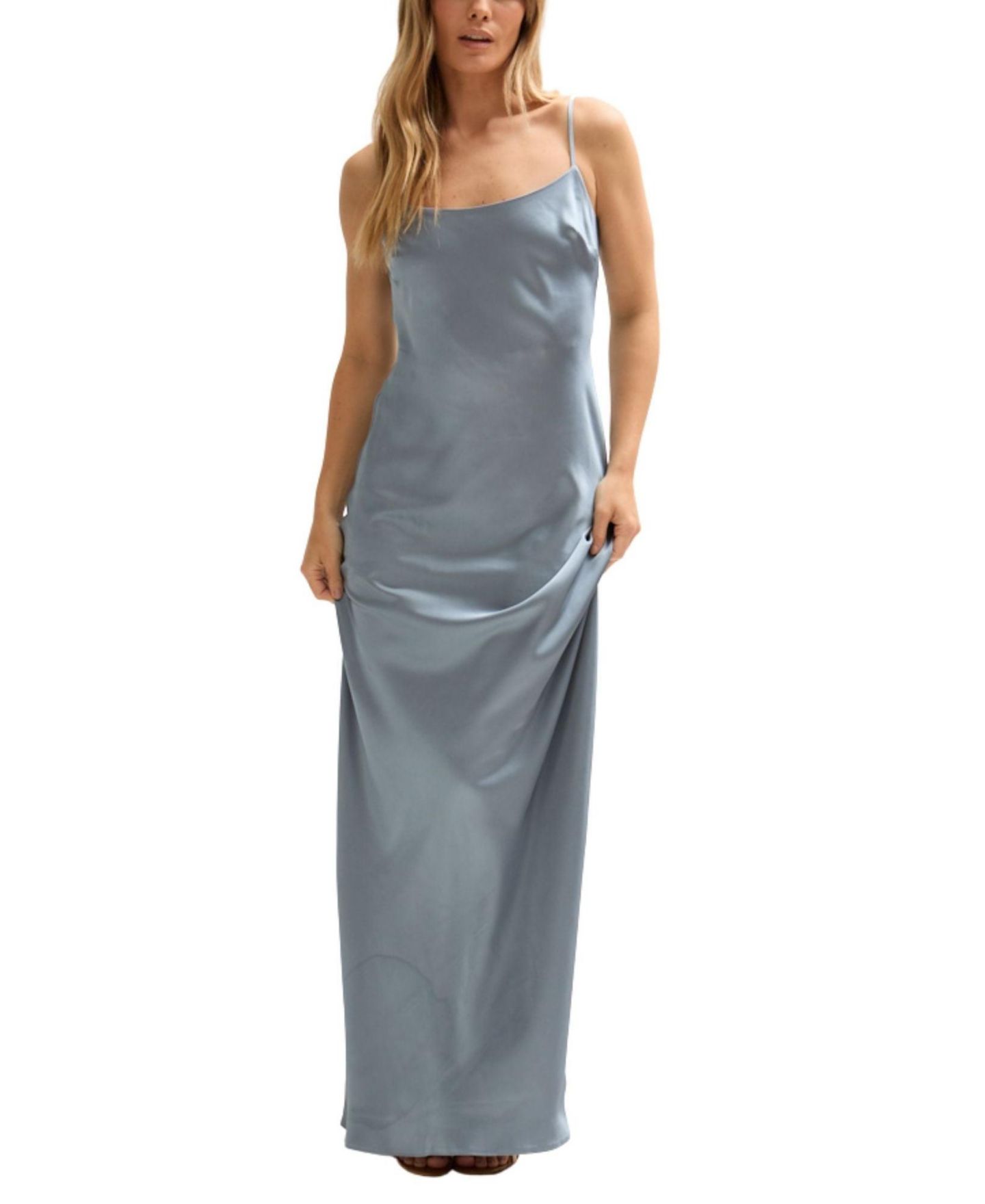 Женское платье Lily and Lionel London Roxy Spaghetti Strap Maxi, цвет: Синий — фото 1