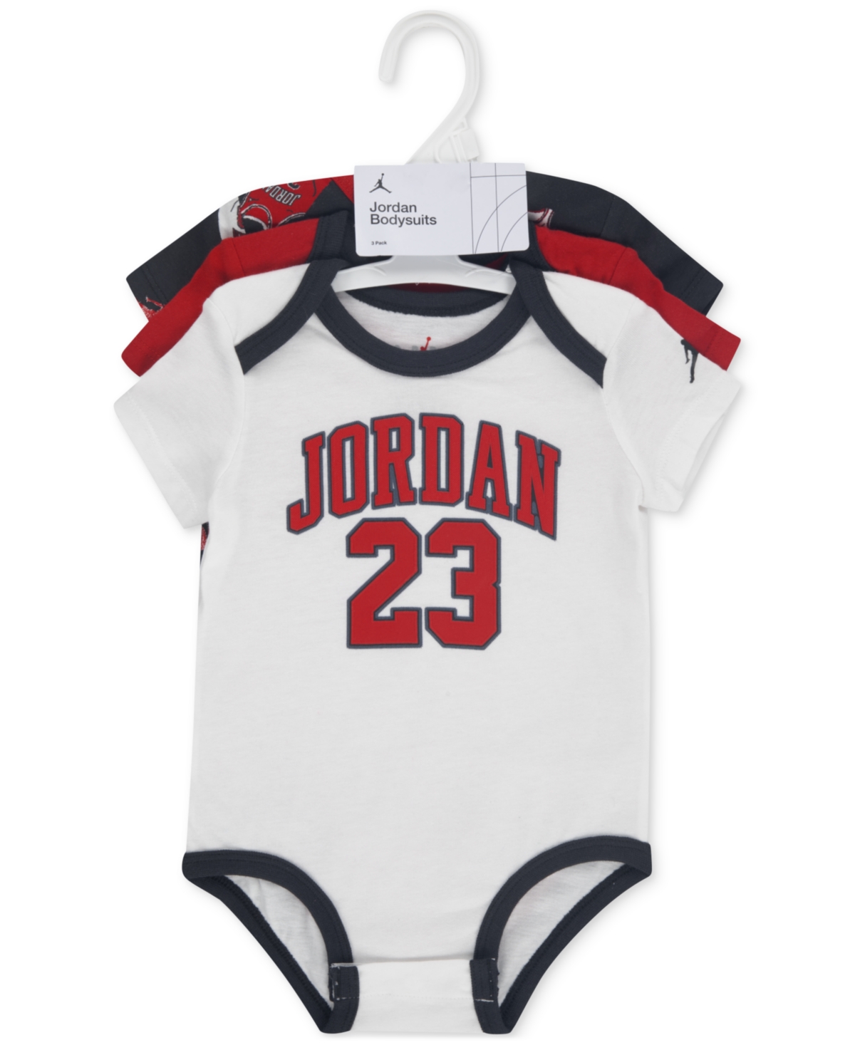 Jordan Baby 3-pack Short-sleeve Jersey Bodysuits In Multi