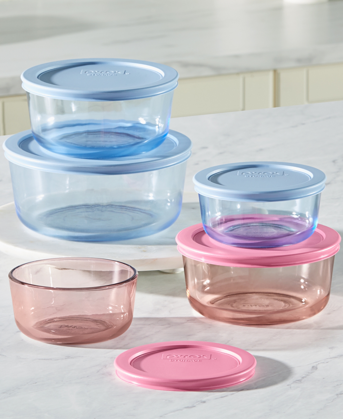 Pyrex Simply Store Tinted 10-pc. Round Storage Set In Multi