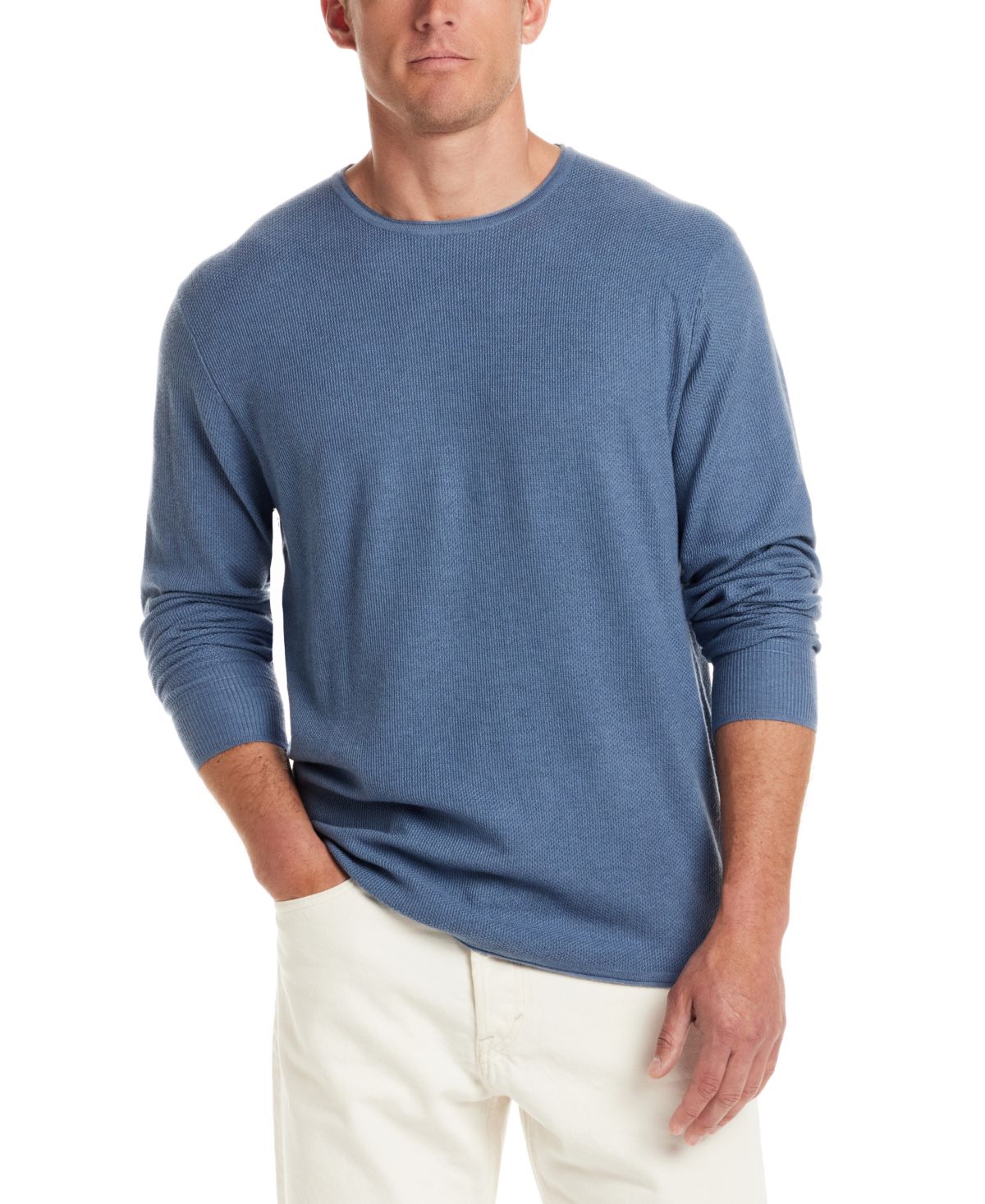 Мужской свитер с высоким воротом из смеси мериноса