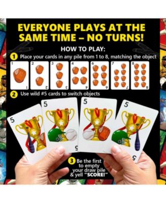 Fast-Paced Card Game for Kids & Adults – 128 Cards & Easy Rules – 2-8 Players – Ages 8+ – Perfect for Family Games Night, Travel and Parties