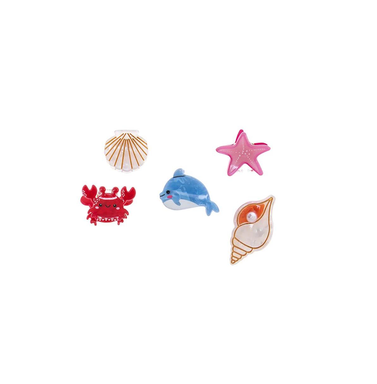 Beach Day Hair Claw Clip Set By Adina Eden - Multi color