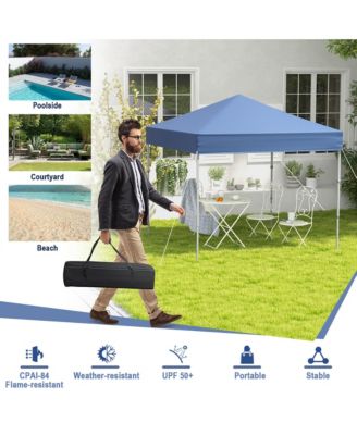 Patio 6.6 x 6.6ft Outdoor Pop-up Canopy Tent UPF 50+ Portable Sun Shelter