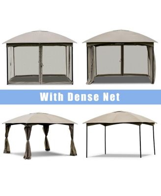 11.5FT Patio Gazebo Canopy Tent Wedding Party Shelter Awning Mosquito Netting