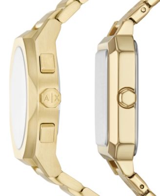 Men's Sync Quartz Chronograph Gold Stainless Steel Watch, 42mm