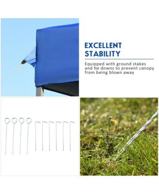 10'x20' Pop up Canopy Tent Folding Heavy Duty Sun Shelter Adjustable W/Bag