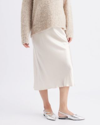 Maternity Crystal Satin Skirt