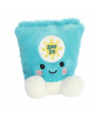 Mini Clara Sunscreen Palm Pals Adorable Plush Toy Blue 5"