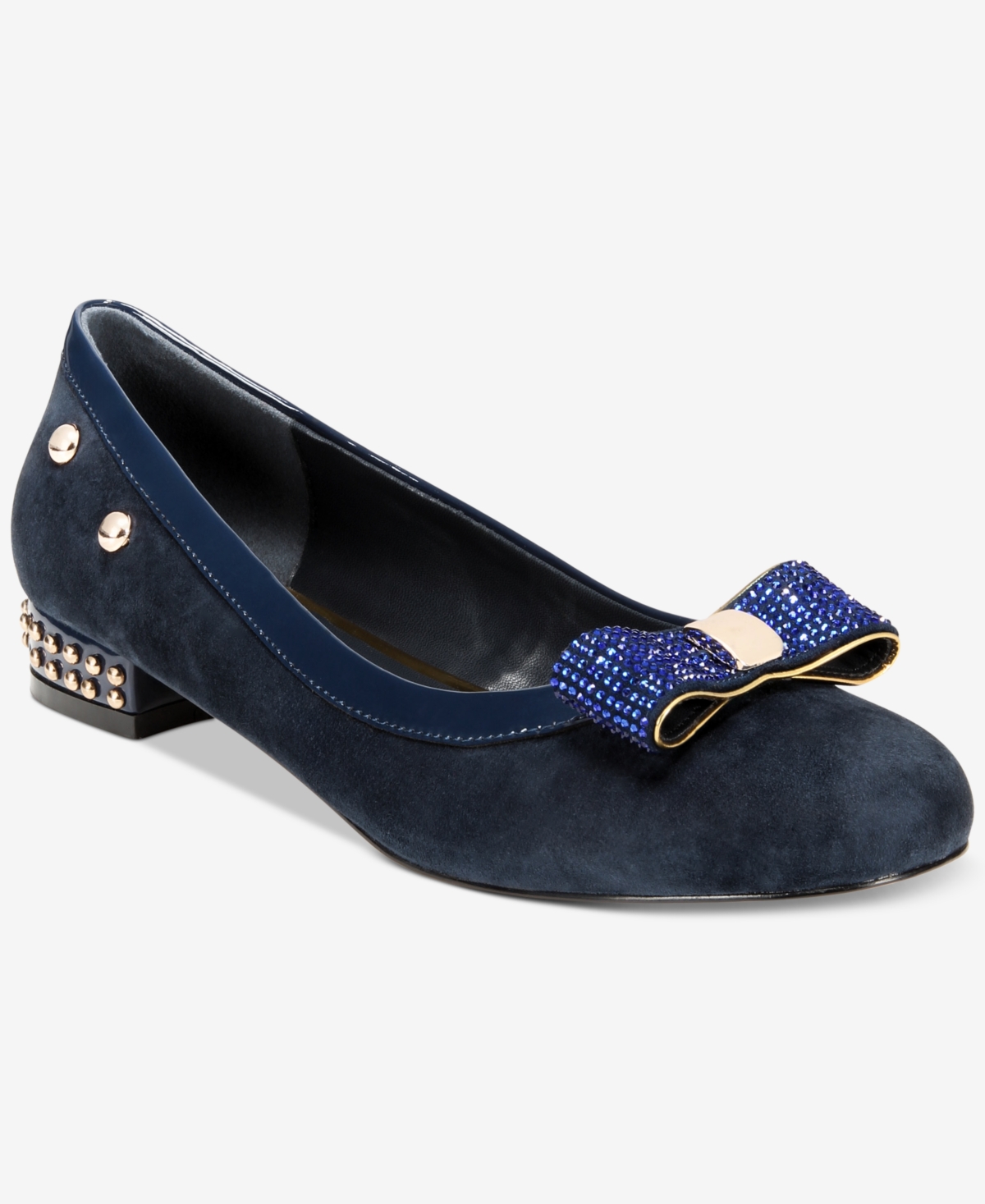 Things Ii Come Women's London Luxurious Embellished Ballet Flats In Blue