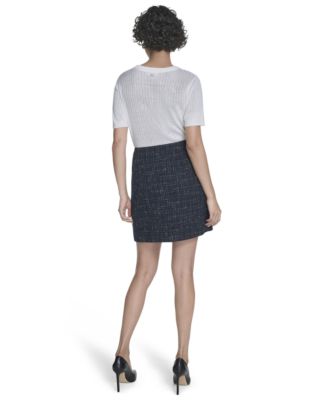 Women's Ribbed Short-Sleeve Sweater