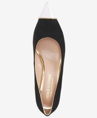 Women's Jacey Luxurious Pointed-Toe Kitten Heel Pumps