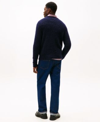 Men's Wool-Blend Colorblocked Alpaca Sweater