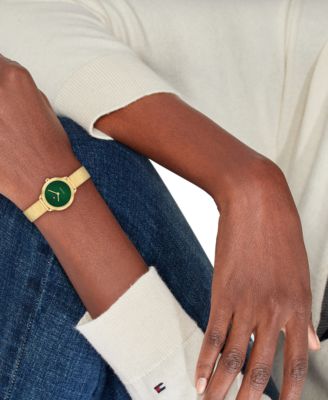 Women's Quartz Gold Tone Stainless Steel Mesh Bracelet Watch, 26mm