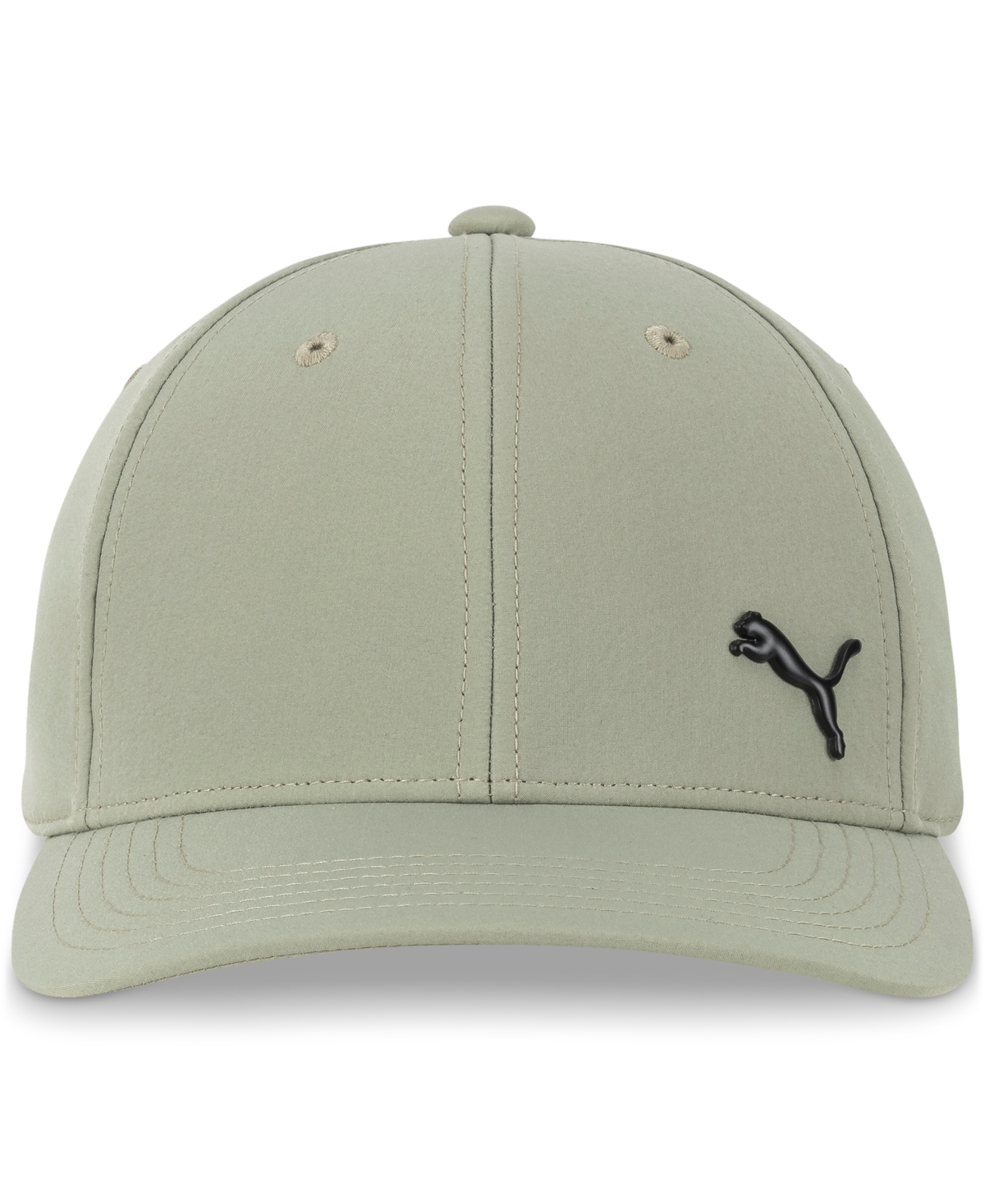 Puma Men's Alloy Solid Color Cat Logo Stretch Fit Cap