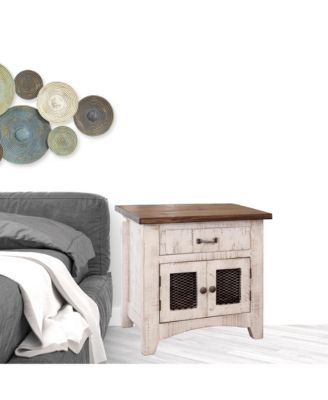 One-Drawer Nightstand – Compact Bedside Table with Storage