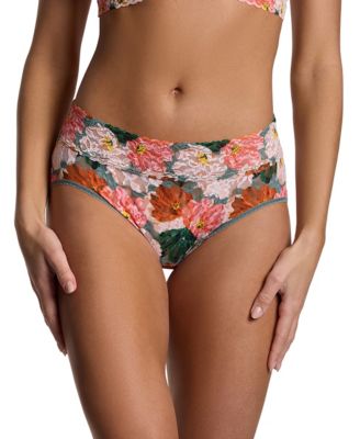 Women's Printed Signature Lace French Brief Panty