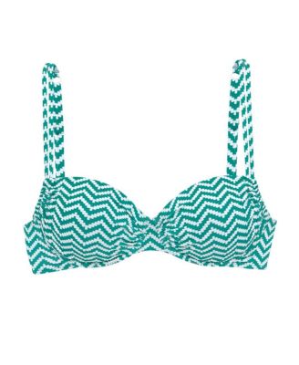 Women's Chevron Underwire Bikini Swimsuit Top Bra Sizing