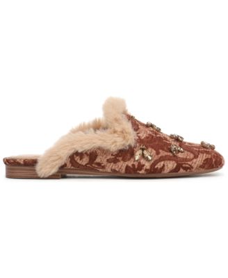 Women's Tillie Embellished Cozy Faux-Shearling Slip-On Clogs
