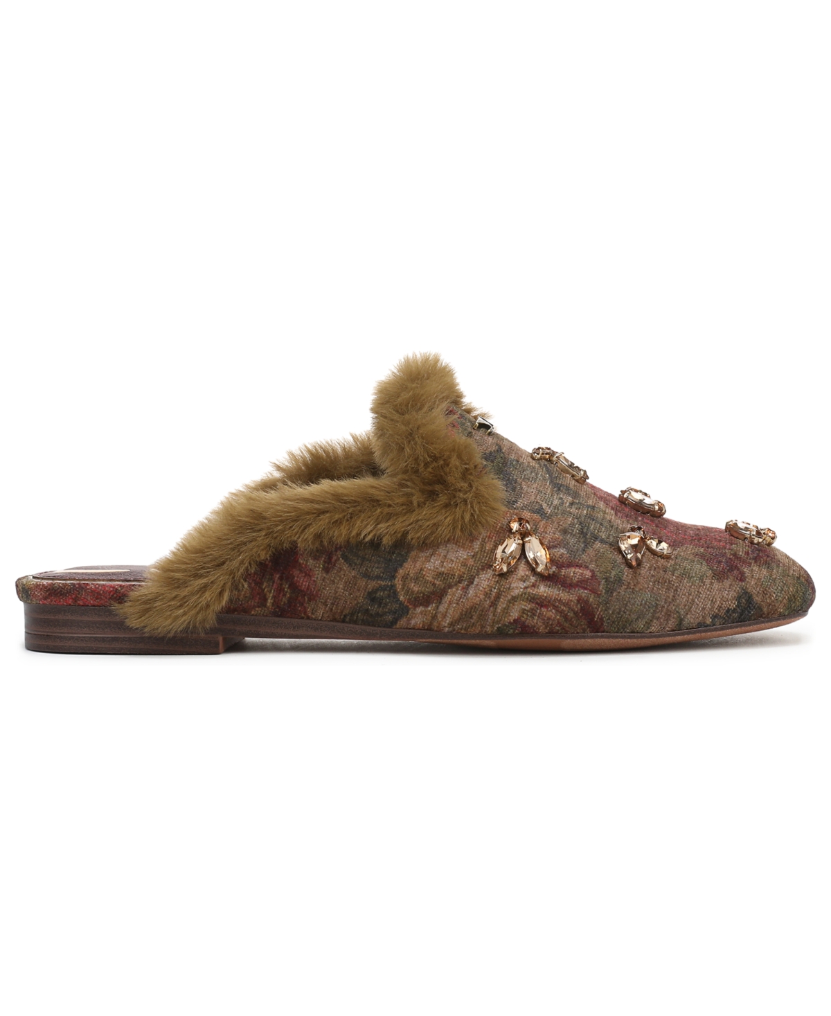 Circus Ny By Sam Edelman Tillie Faux Fur Trim Mule In Brown
