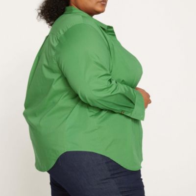 Women's Stretch Poplin Shirt Classic Fit.