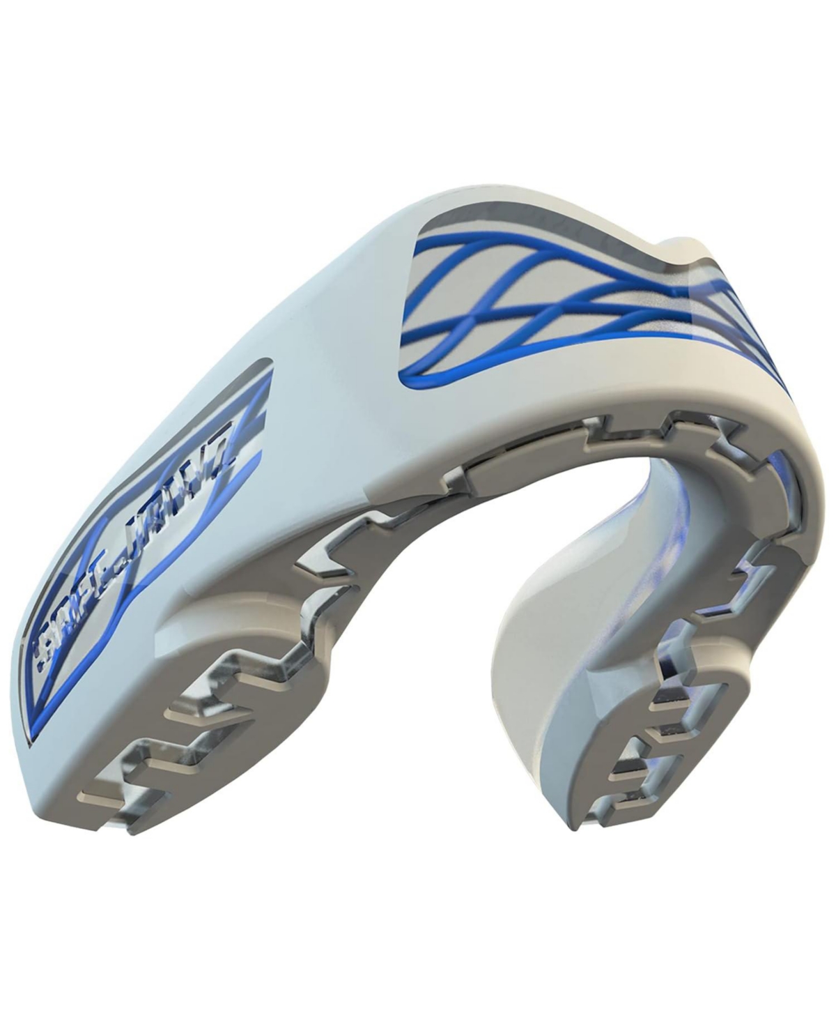 Nitro Triple Layer Shock Cage Mouth Guard with Case for Basketball, Lacrosse, Football, Mma, Hockey, Wrestling - Gray - Gray