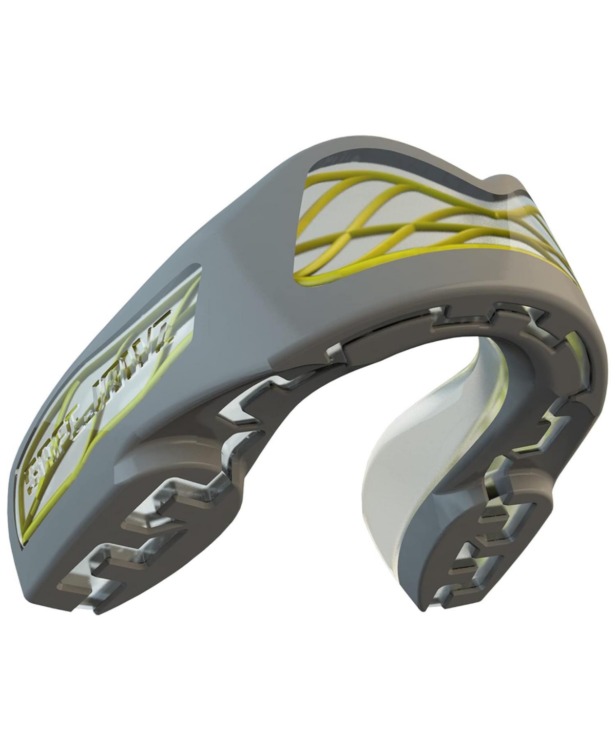 Nitro Triple Layer Shock Cage Mouth Guard with Case for Basketball, Lacrosse, Football, Mma, Hockey, Wrestling - Gray - Gray