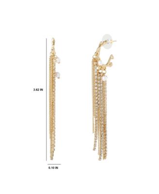 Layered Tassel Statement Earrings