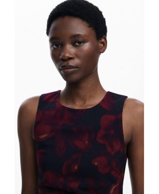 Women's Ruched pinafore dress