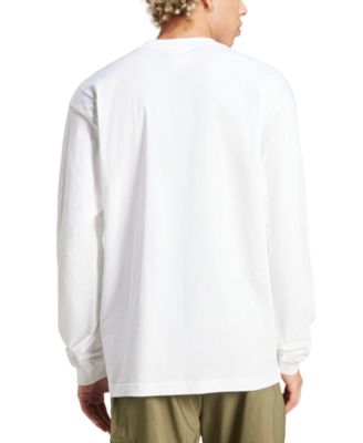 Men's Essentials Big Logo Single Jersey Cotton Long-Sleeve T-Shirt