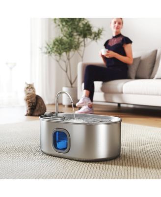 Stainless Steel Cat Water Fountain, 246 oz. / 7L Pet Water Fountain