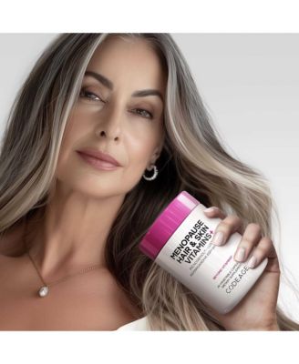 Menopause Hair & Skin Vitamins Patented Lustriva, Pycnogenol, KSM-66 Ashwagandha Hair Density Skin Perimenopause Support  60 Capsules