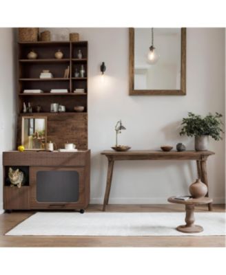 Furniture Style Cat litter box house With Storage