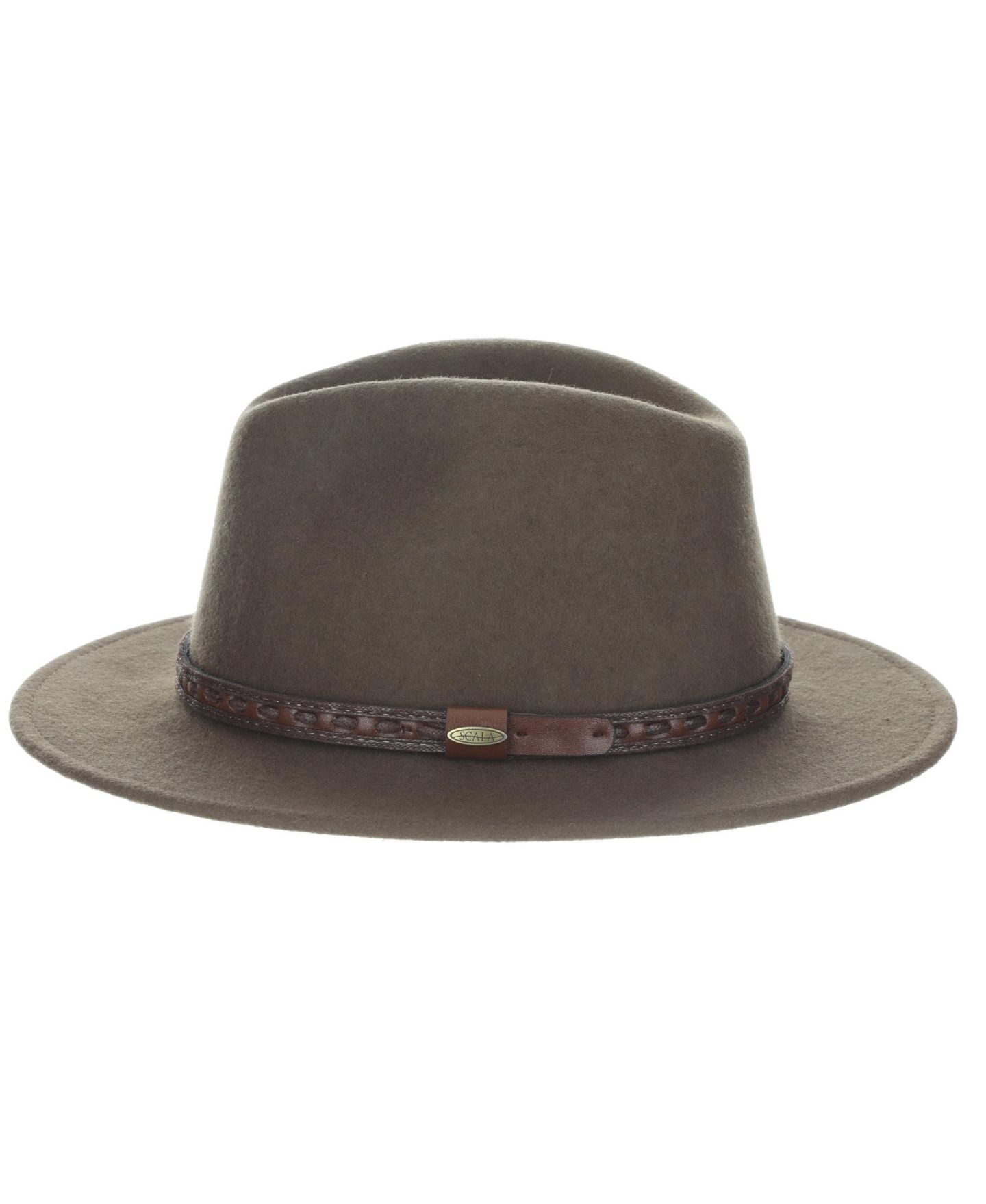 Мужской головной убор Scala Crush Wool Felt Safari Hat, цвет: Хаки — фото 2