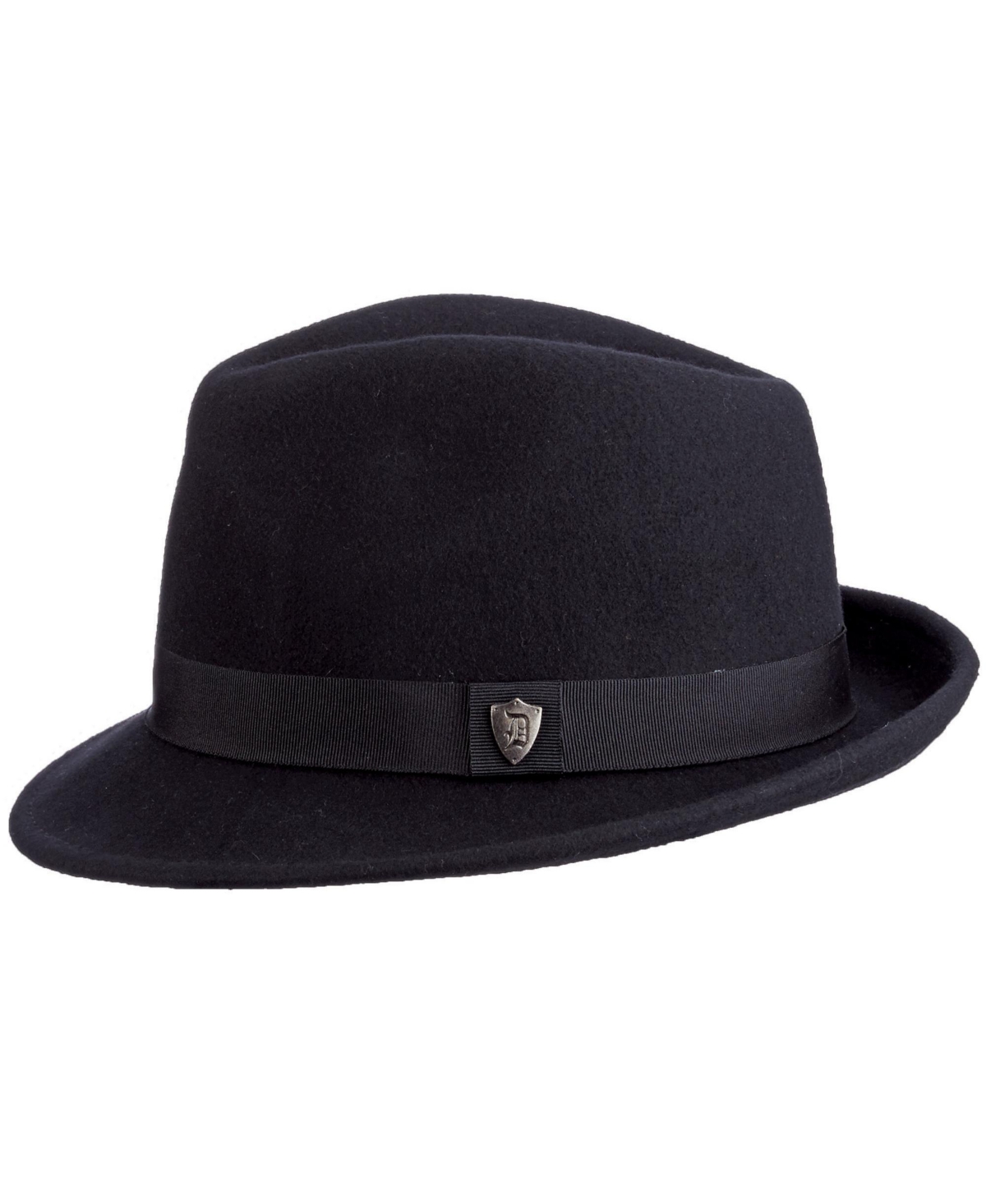 Scala Men's Felt Snap Brim Hat In Black