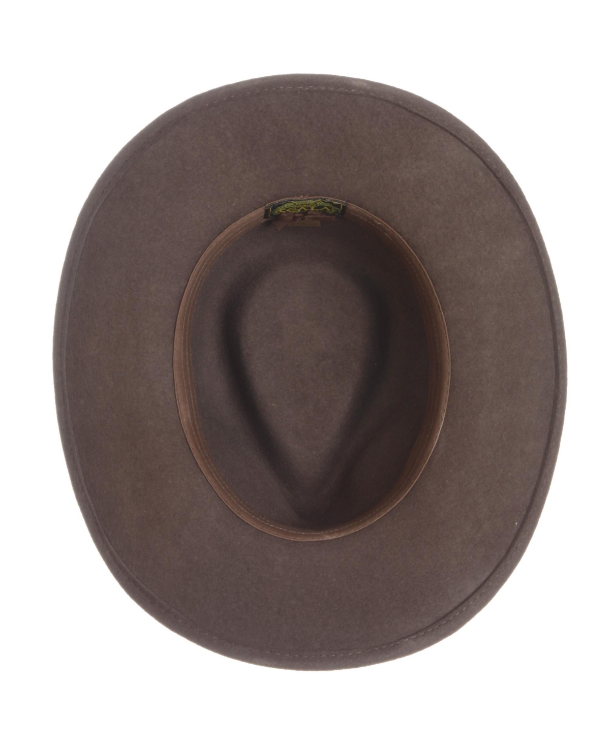 Scala Men's Felt Outback Overlay Hat In Brown