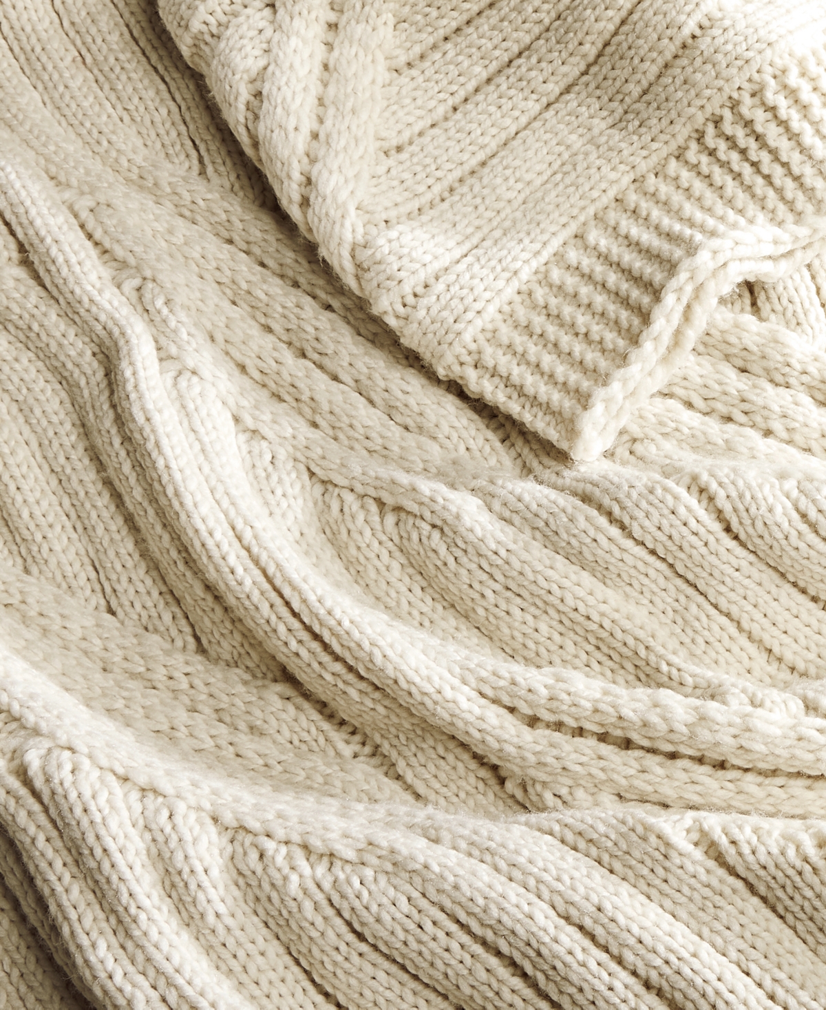 Charter Club Sweater-Knit Throw, 50" x 60", Macy's Exclusive