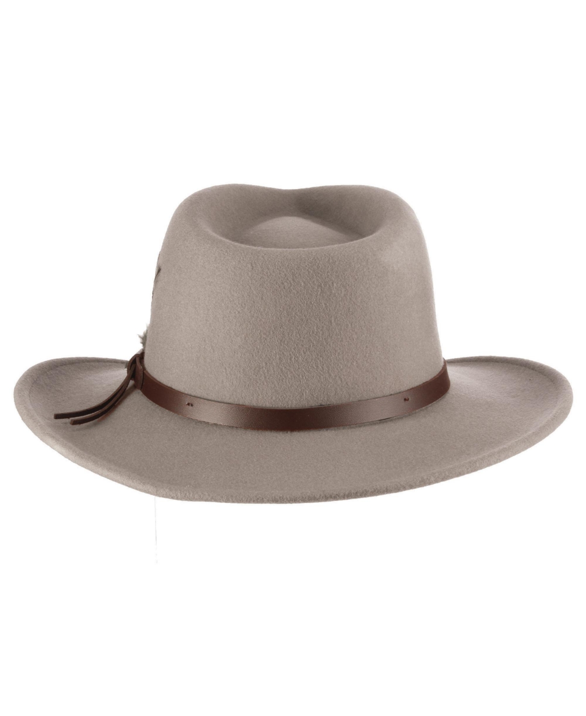 Scala Men's Crushable Felt Outback Hat In Gray