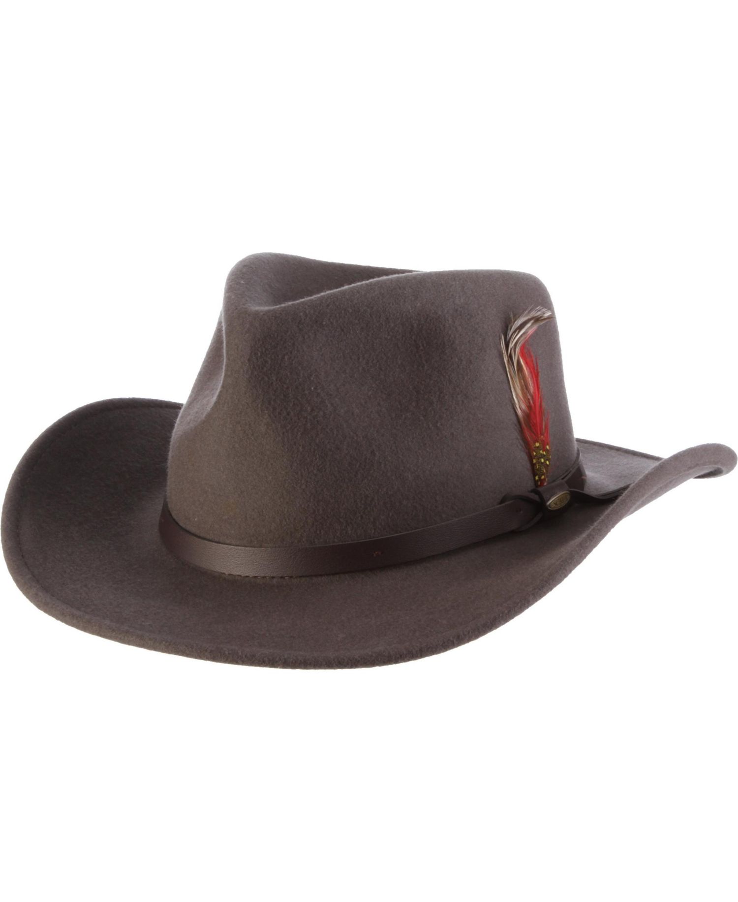 Men's Crushable Felt Outback Hat