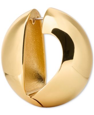 Sculpted Huggie Hoop Earrings