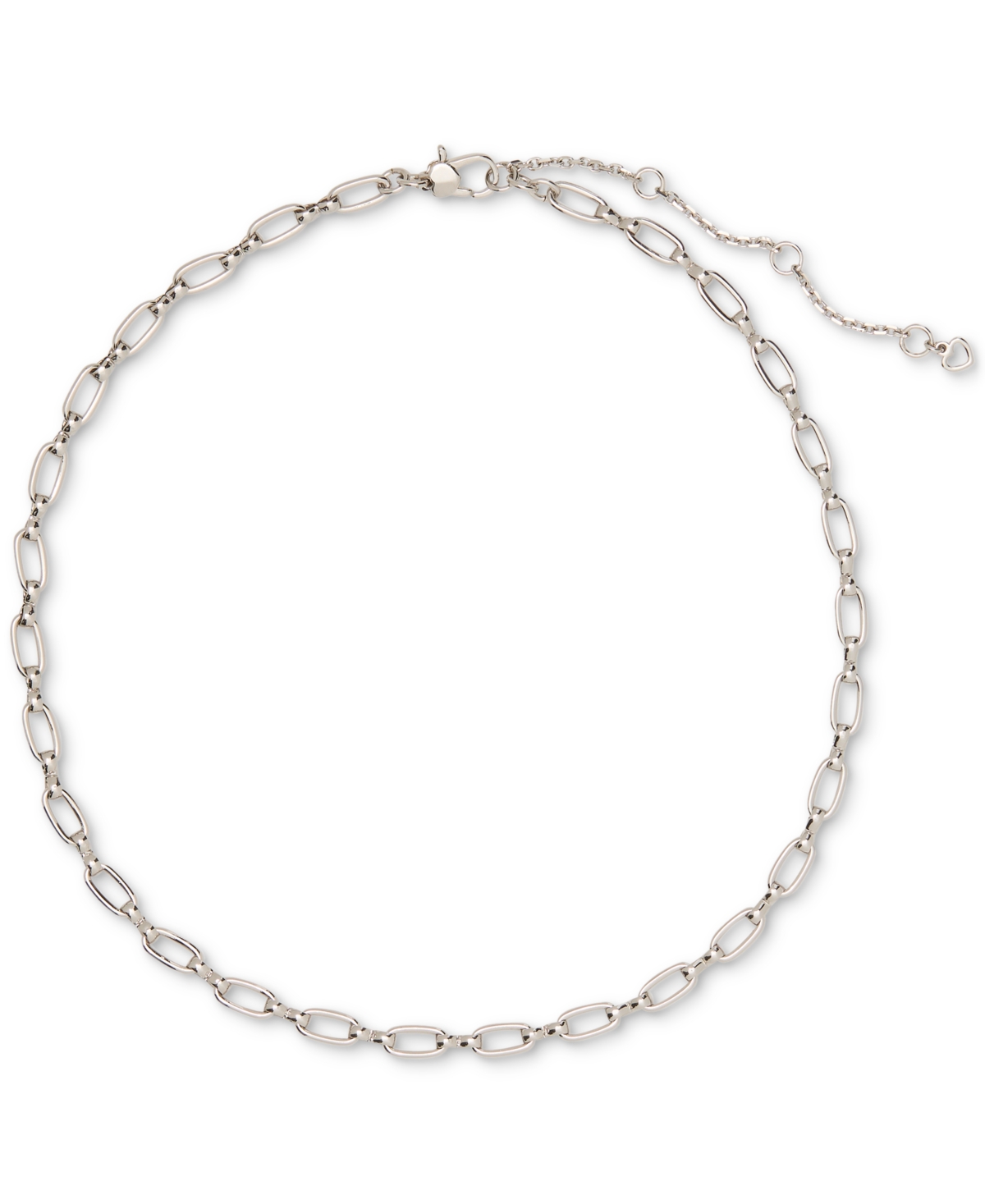Kate Spade One In A Million Chain Charm Necklace, 16" + 3" Extender In Silver