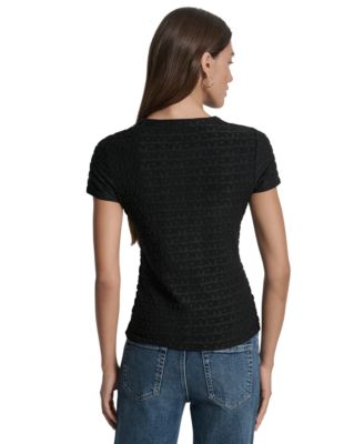 Women's Jacquard Logo Crewneck T-Shirt