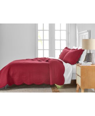Bailey Scallop 3-Pc. Quilt Set, Full/Queen, Macy's Exclusive